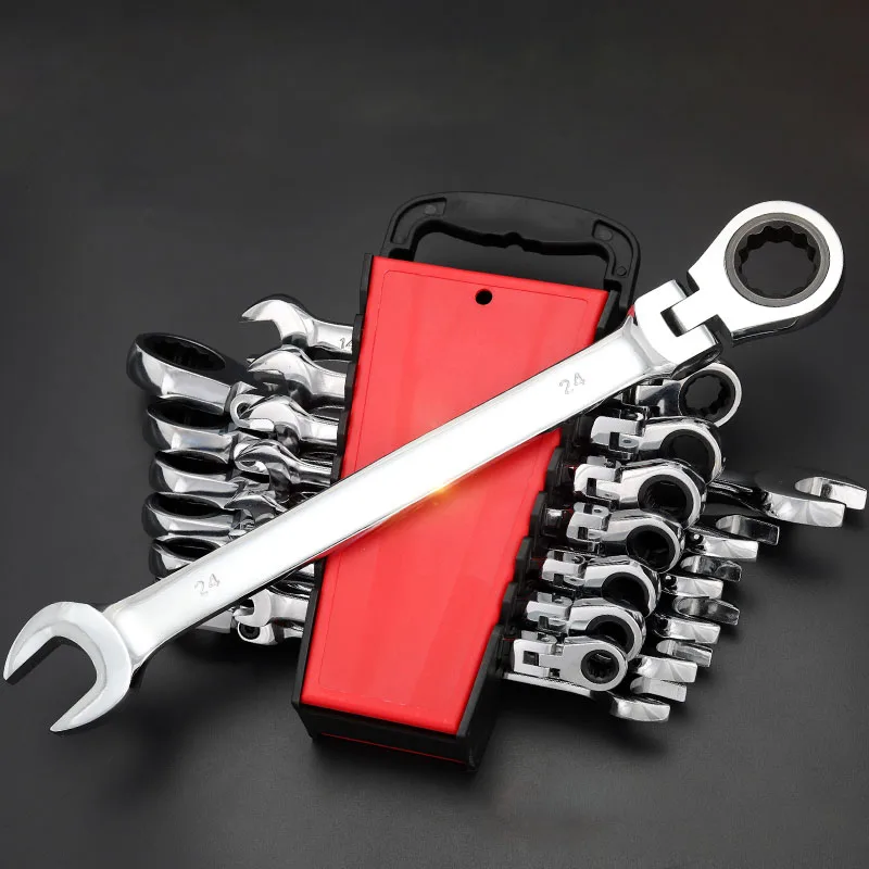 Гаечный ключ с храповым механизмом двойного назначения быстроразъемный