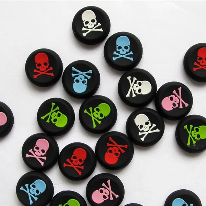 2 шт. резиновые силиконовые противоскользящие джойстики в виде черепа для PS3 PS4 Xbox