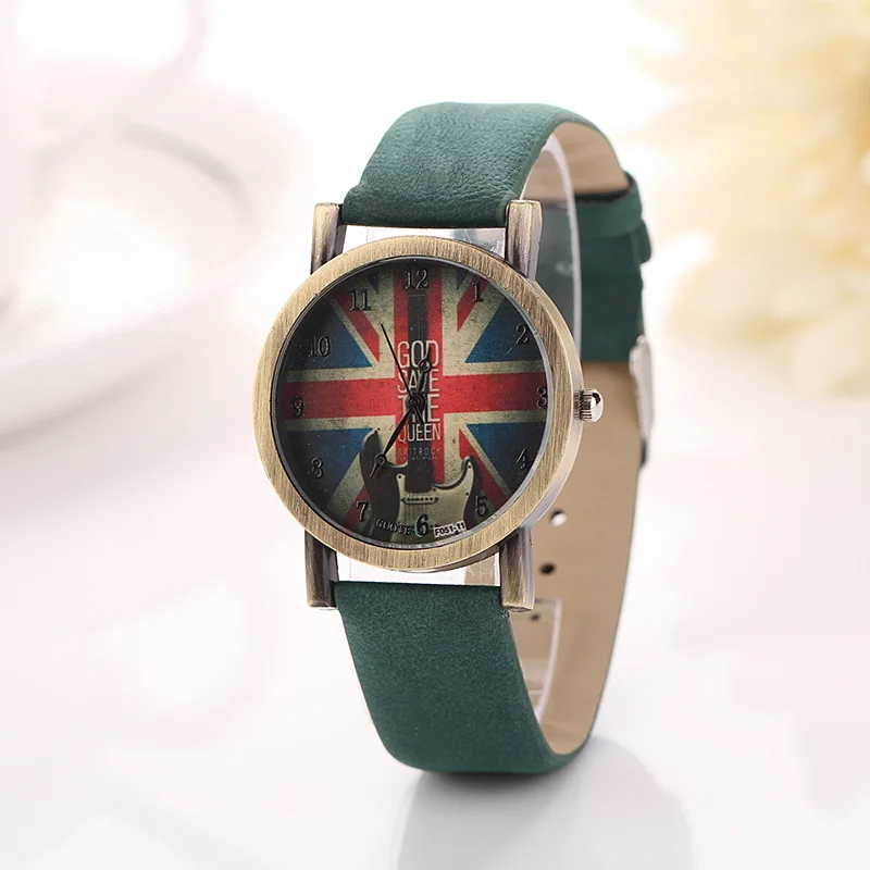 Часы женские кварцевые в стиле ретро модные повседневные панк с бронзовым