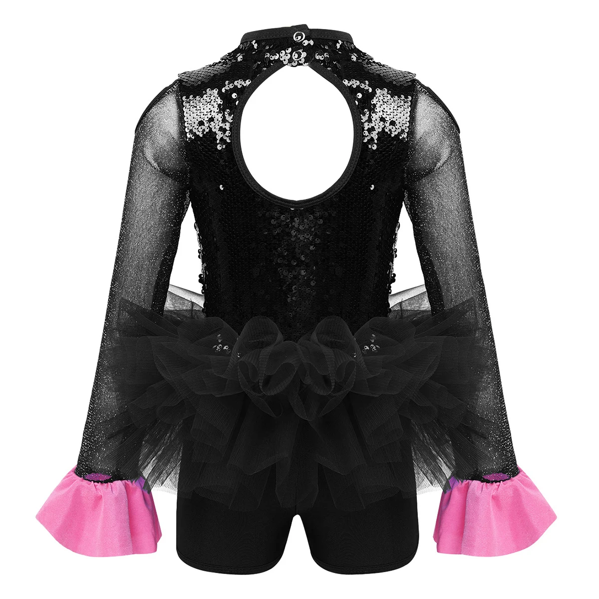 Джазовый костюм с блестками балетное трико для девочек блестящий фатиновый
