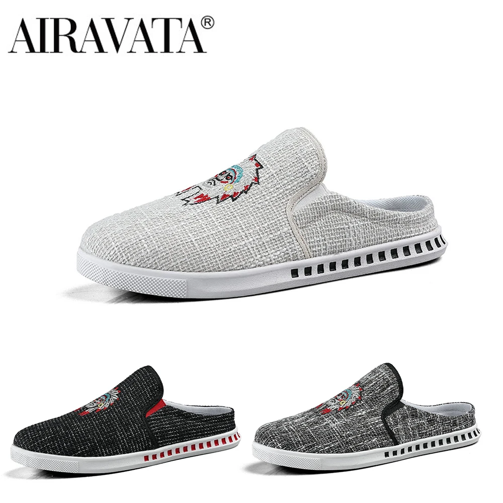 

Кроссовки Airavata мужские без шнуровки, Повседневные Легкие сникерсы, плоская подошва, повседневная портативная Всесезонная обувь для ленивы...