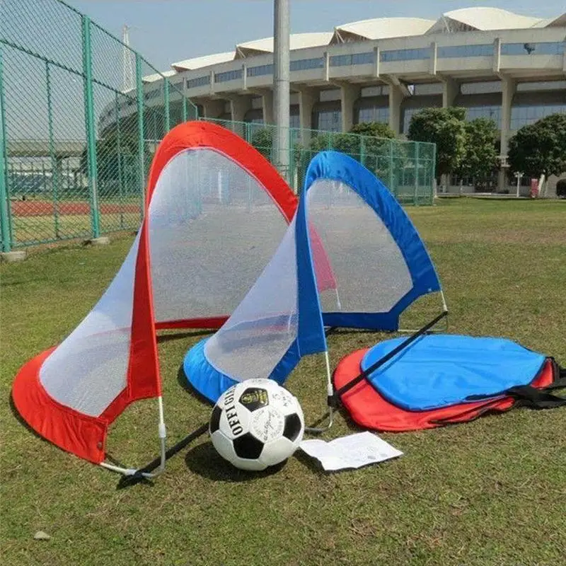 

1 шт. черный Складные футбольные ворота с сеткой цель тренировочная сеть, флисовая верхняя одежда для детей, игровая игрушка