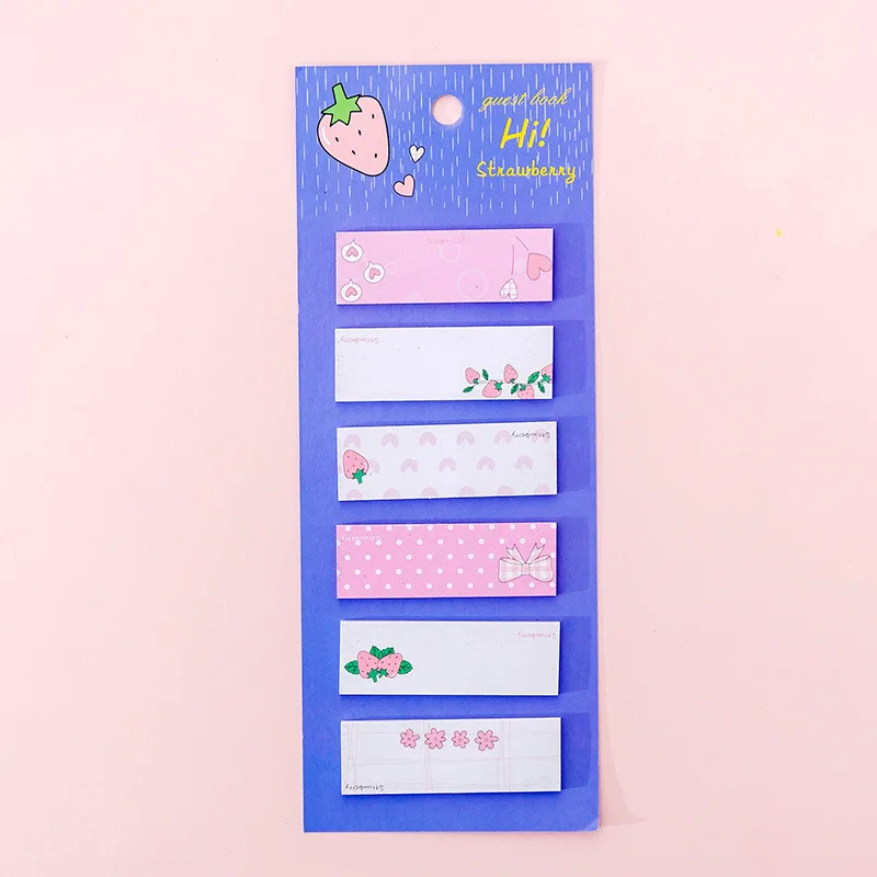Милый акварель Сакура дневник-блокнот для заметок наклейки пакет Kawaii наклейки для ежедневника школьные канцелярские принадлежности - Цвет: Strawberries
