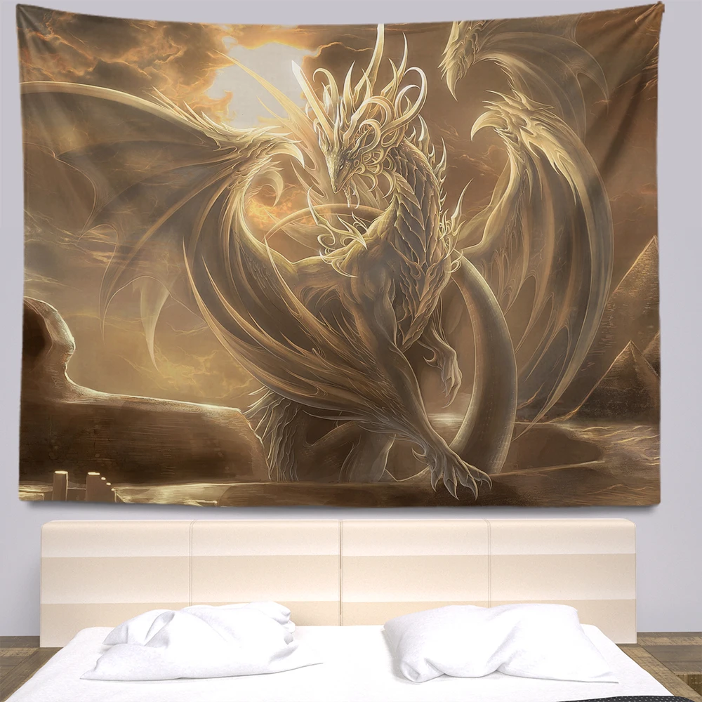 Dragon tapestry large fabric wall tapestries Bohemia decoration Anime tapestry Home decoration Tapestry aesthetics tapestry wall