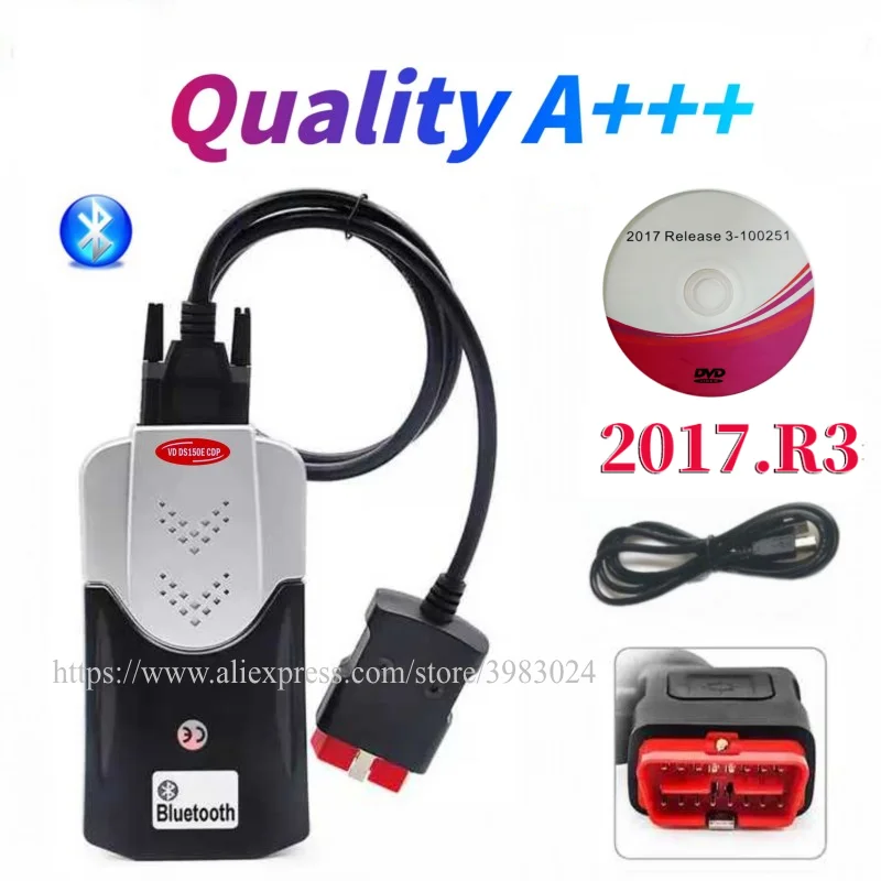 Новинка 2021 VCI с 2017R3 генератором ключей VD DS150E сканер CDP bluetooth для диагностического