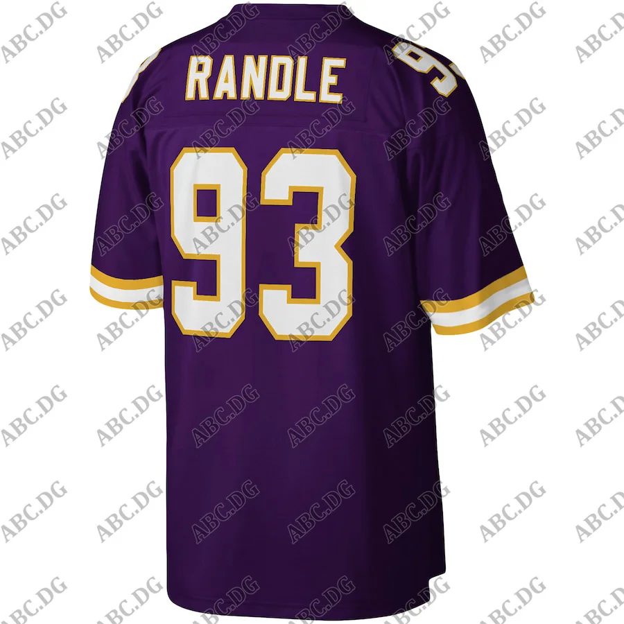 

Customized Stitch American Football Jersey Men Women Kid Youth Minnesota Hercules Mata'afa Purple Game Jersey