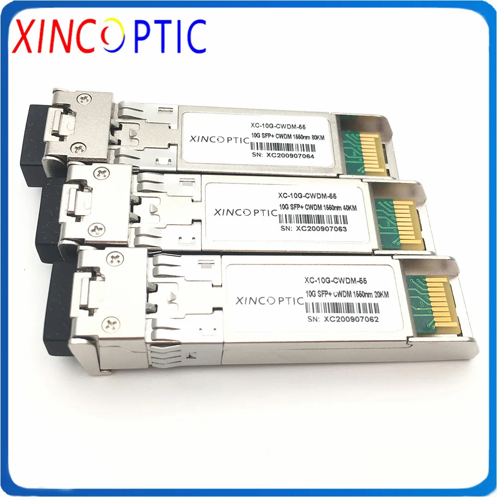 10G 1550nm CWDM SFP + 80KM LC Transcevier,10GBASE-ZR CW-SFP10G-ZR 1470nm-1610nm оптический модуль ZR