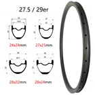 29er карбоновые диски 27.5er, карбоновые диски 24x24  27x25  28x22  28x24 мм, полностью карбоновые велосипедные диски, асимметричная модель UD3K12K