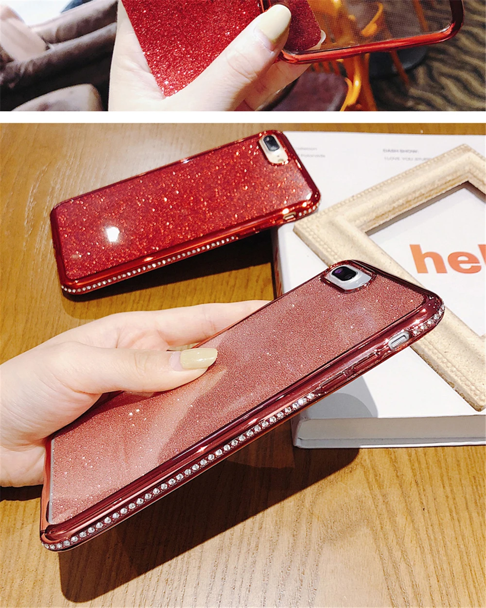 NFH Bling Rhinestone Бампер протектор чехол для iPhone 6 6S 7 8 Plus Модный Блестящий силиконовый задняя крышка Celular X на Xs XR XS Max