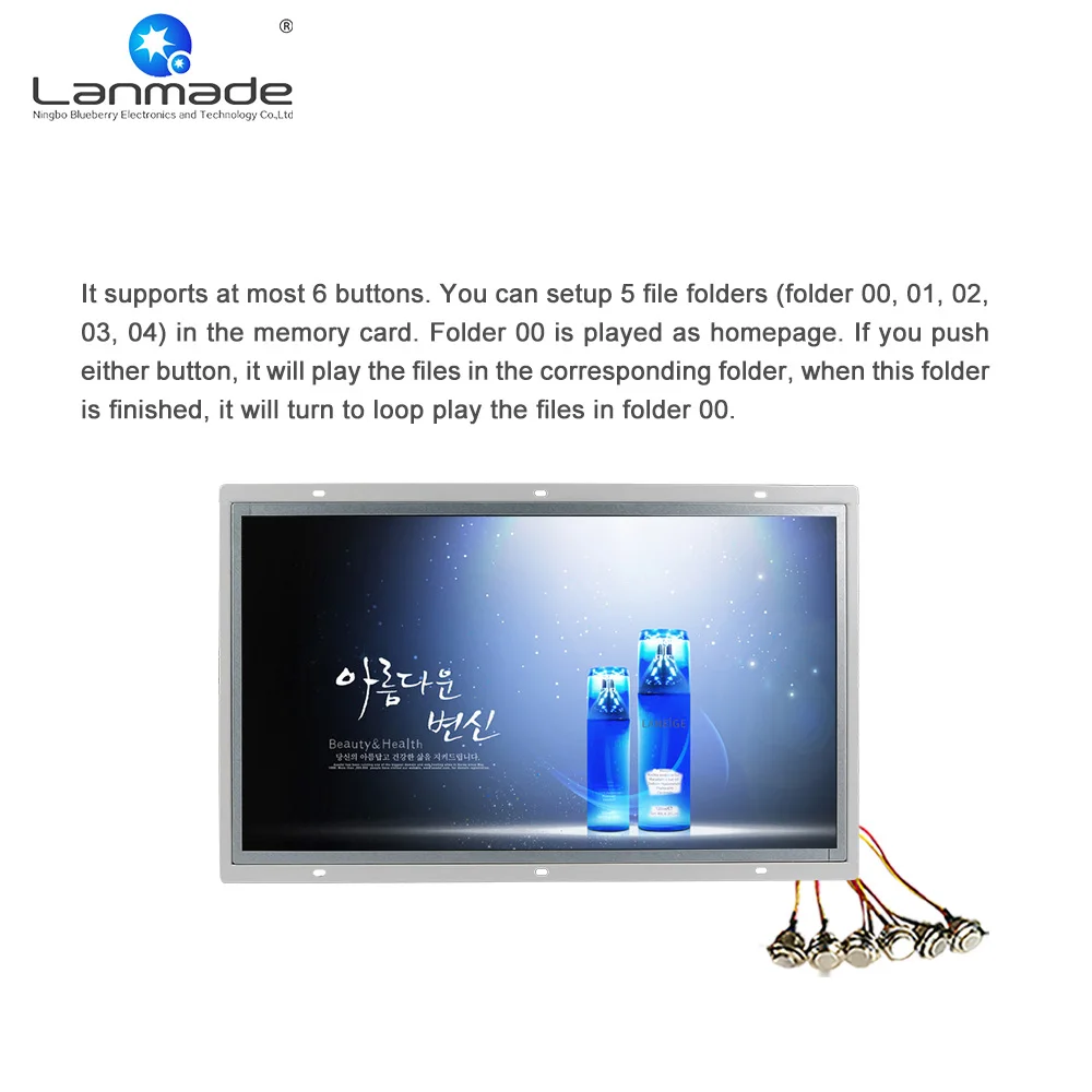 Lanmade пользовательское Определение функции круглой кнопки Смешные фоторамки