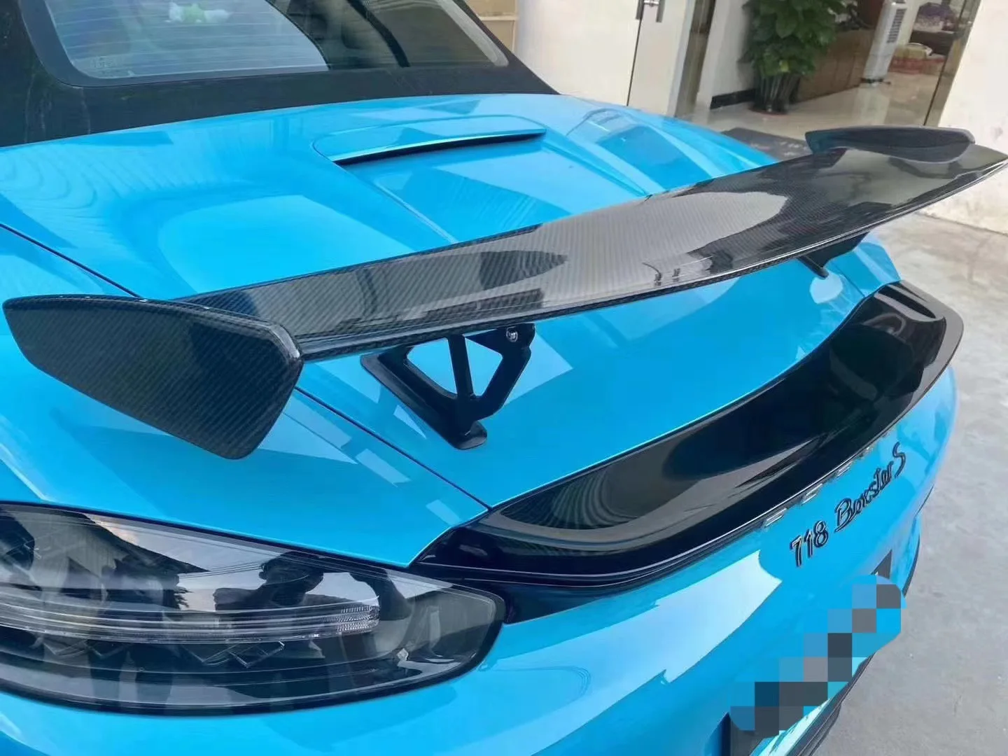 Подходит для cayman boxster 987-718-981 перфорированный задний хвостовик из углеродного