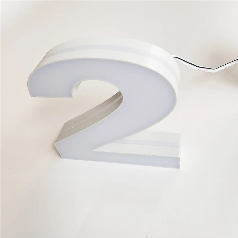 Акриловые Мини-таблички для дверей 12 В постоянного тока 0-9 130 мм |