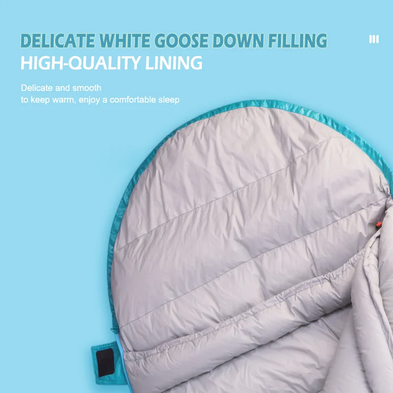 AEGISMAX KID Series Outdoor camping Nylon Urltra-light keep warm Goose Down children Spring and Autumn Sleeping Bag | Спорт и