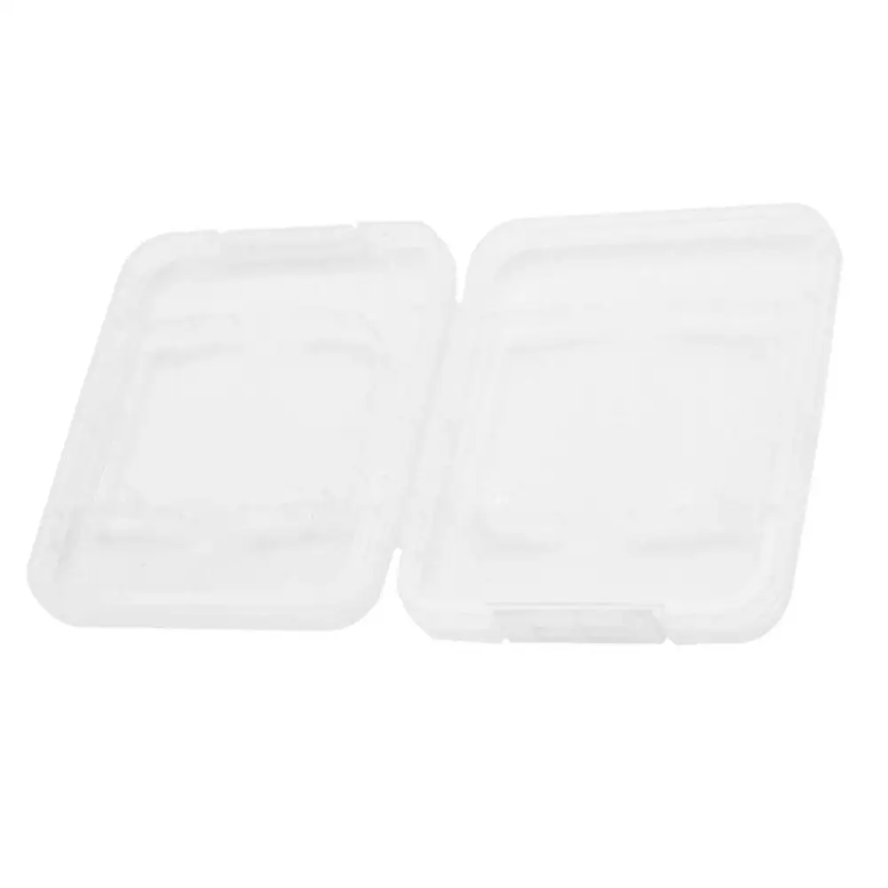 1 ящик для хранения карты памяти SD прозрачная маленькая белая коробка белый