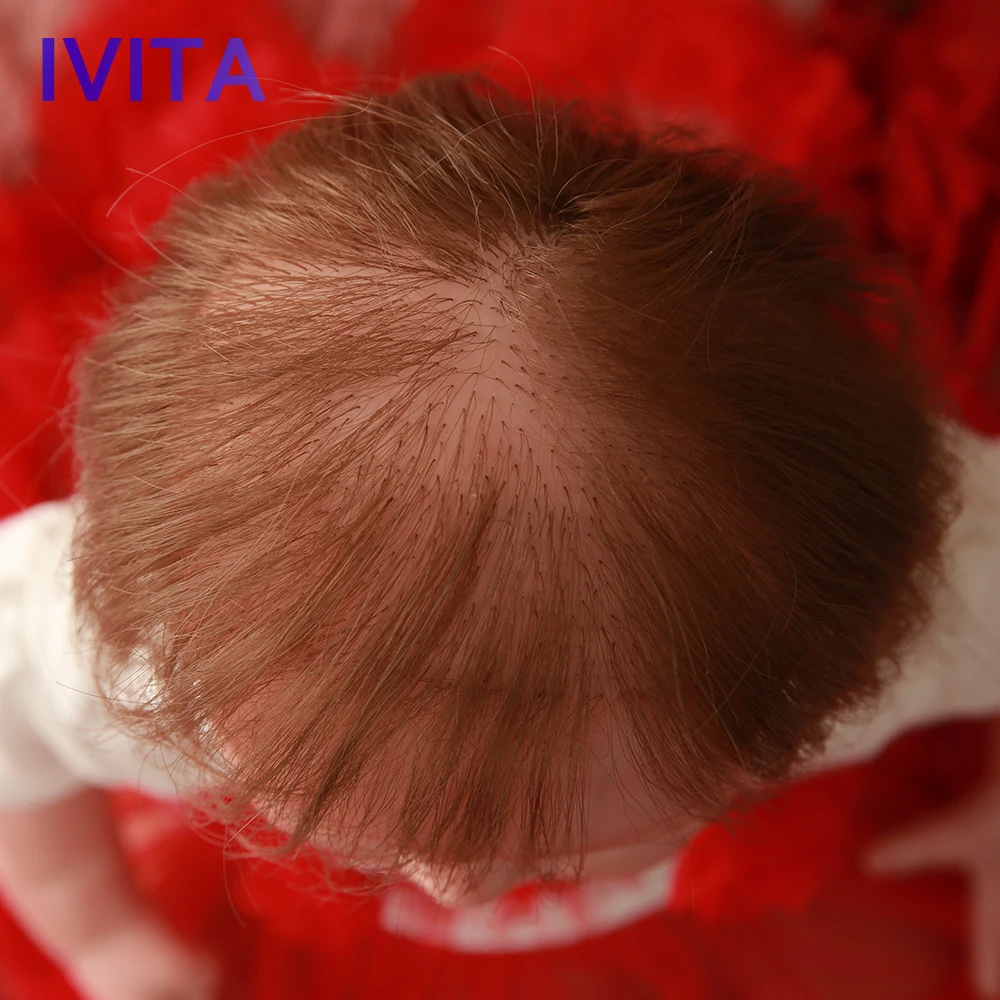 Ивита DS1805 силиконовая кукла reborn Реалистичная lalki Спящая девочка с окрашенными