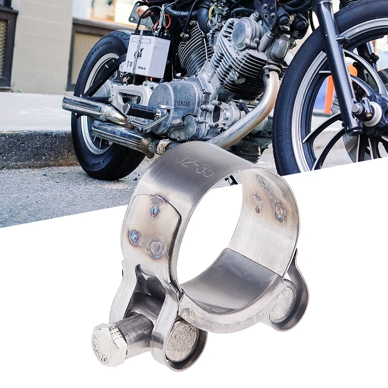32 55 мм набор зажимов для выхлопной трубы мотоцикла с треугольным зажимом и