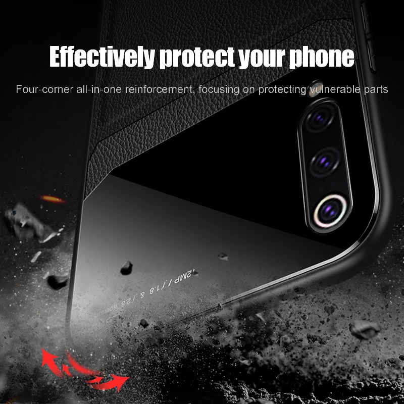 Кожаный чехол для xiaomi redmi note 8 pro зеркальный защитный объектива камеры mi 9 t xiomi mi9t