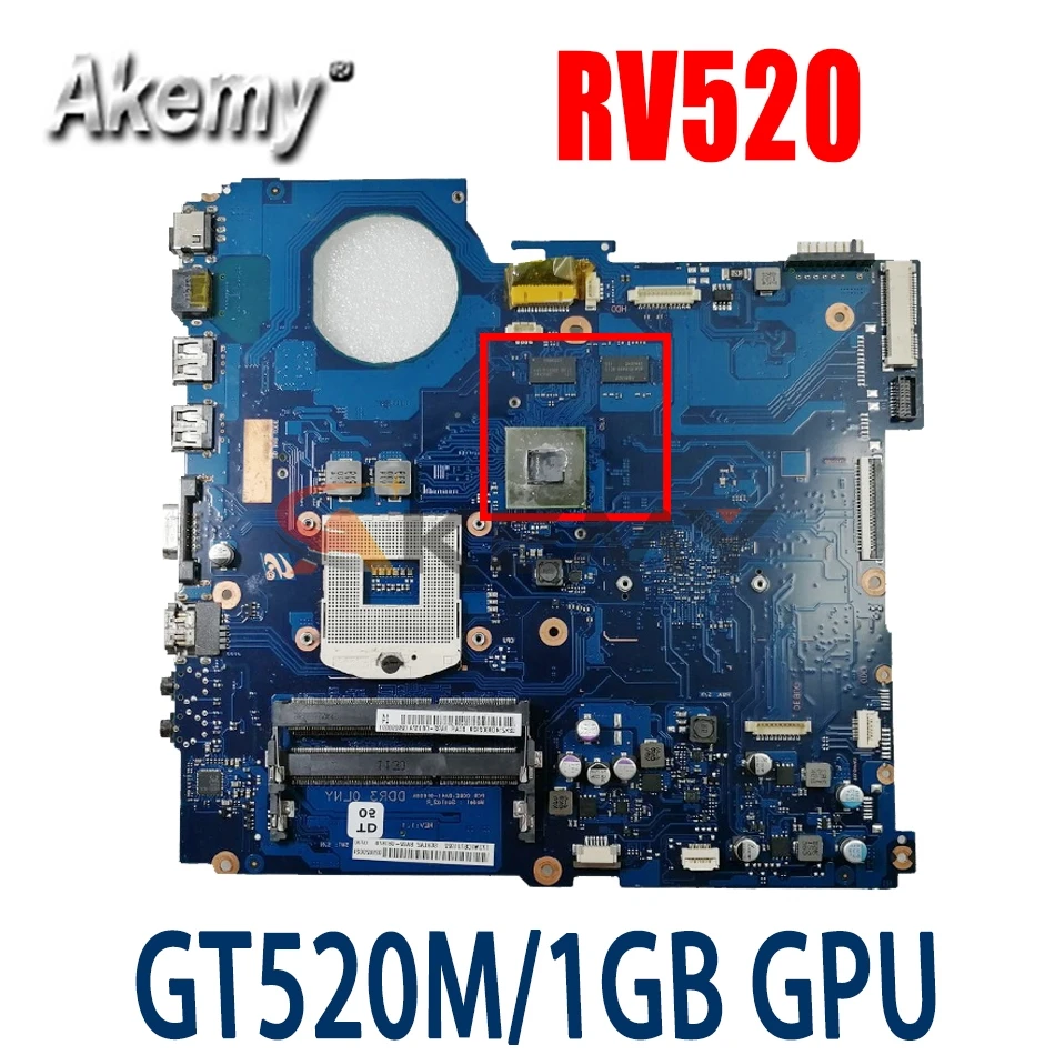 

Akemy For Samsung RV520 RC520 Laptop Motherboard HM65 DDR3 GT520M / 1GB GPU BA92-08186A BA92-08186B 100% test work