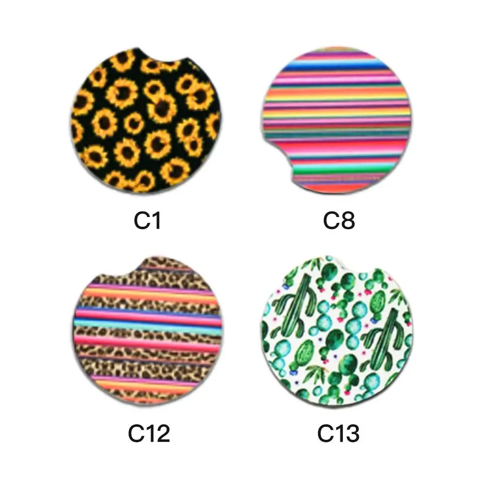 12 шт. неопрен Автомобиль Подставка под кружку платье в цветочек полоску с