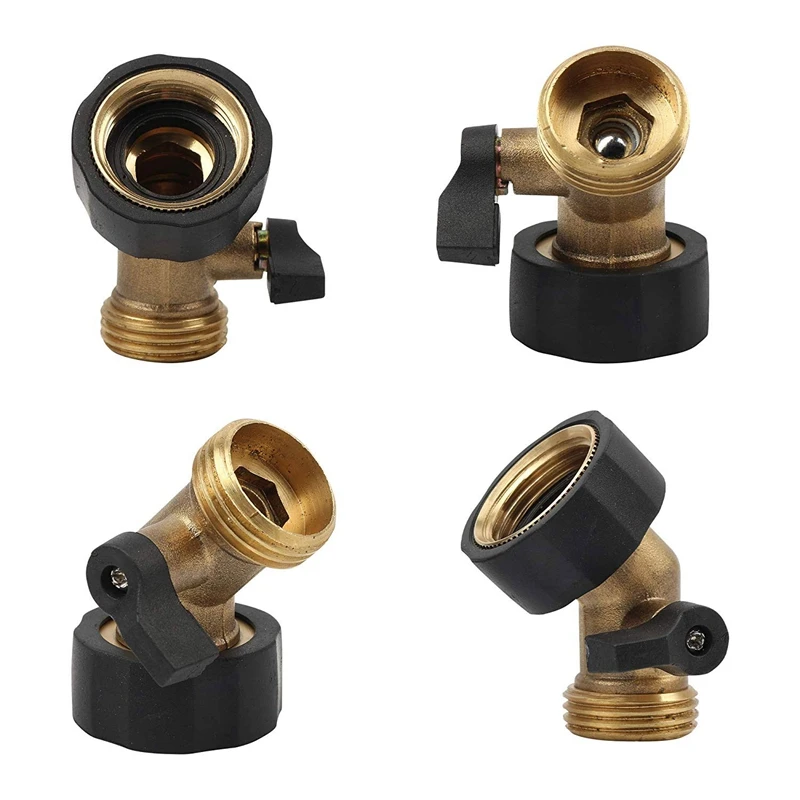 Сверхмощный латунный запорный клапан 3/4 дюйма гусиная шея садовый шланг