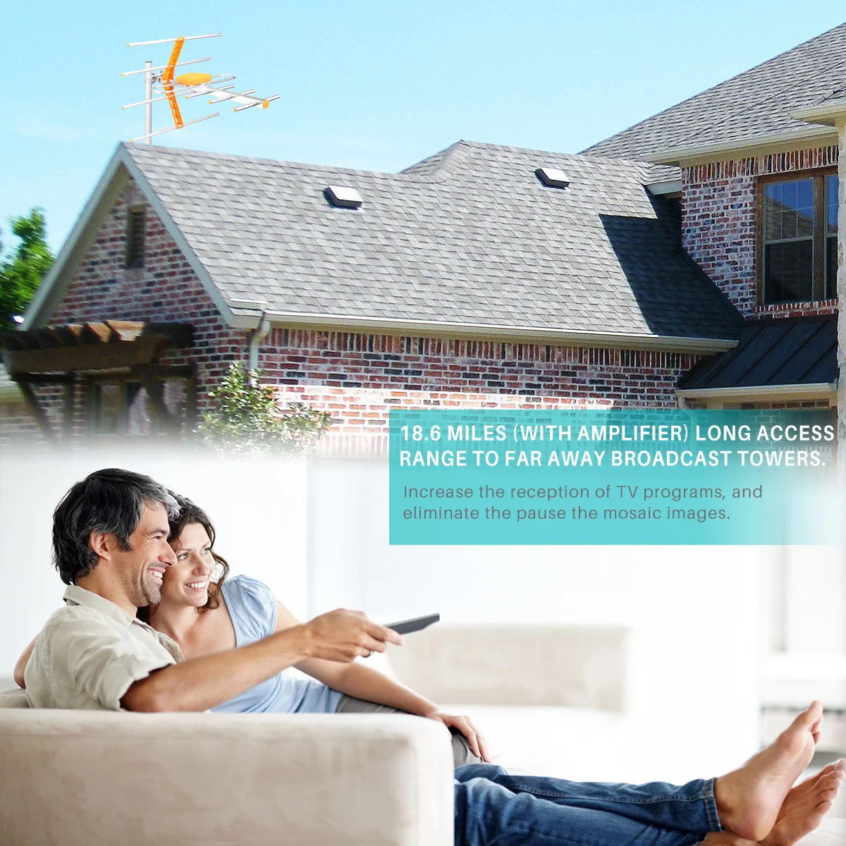 Цифровая уличная ТВ антенна с высоким коэффициентом усиления HD мощный сигнал