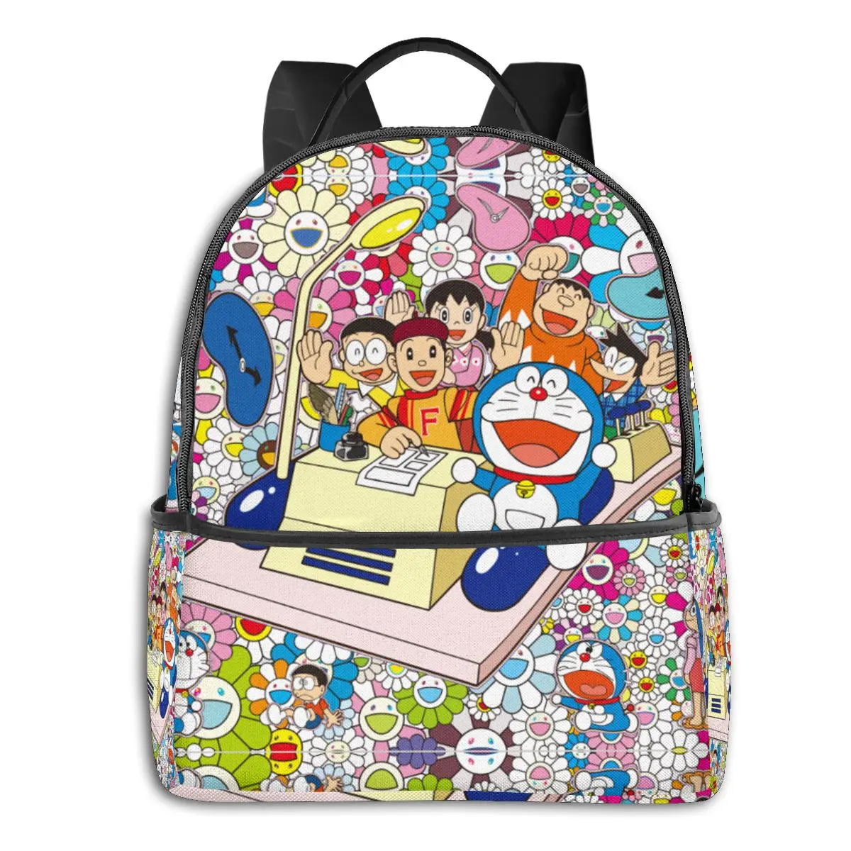 

Doraemon printing school backpack Large-capacity orthopedic schoolbag for boys girls Laptop backpacks teen school bags