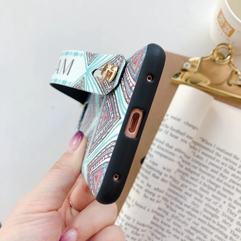 Чехол с треугольным ремешком в богемном стиле для Huawei P30 Pro Honor 10 9 Lite V10 V20 10i 9i 8X Mate 20