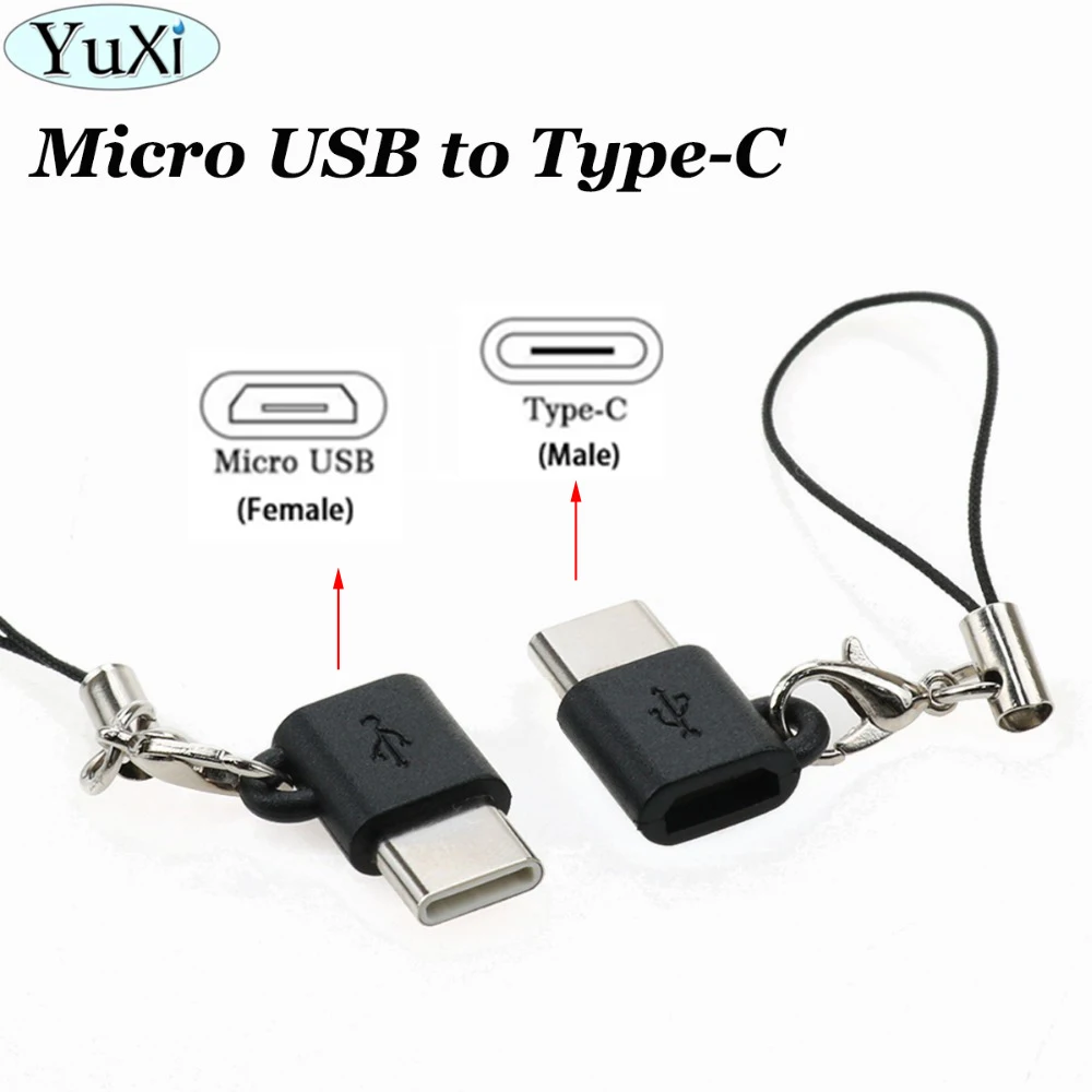 Переходник YuXi с USB 3 1 Type C папа на Micro мама коннектор для Xiaomi mi 8 Oneplus Android|Переходники