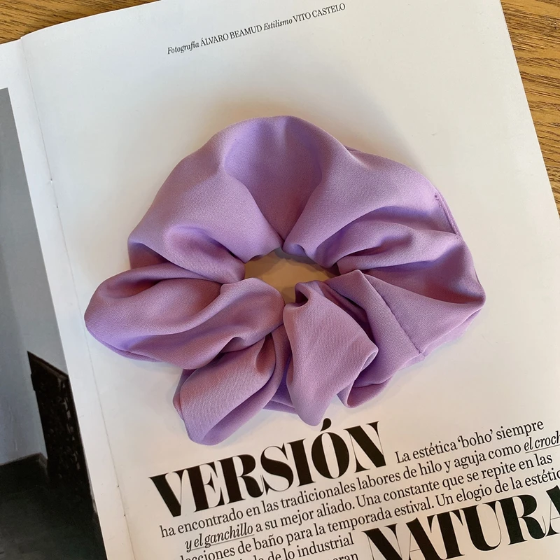 

Girls Fashion Satin Hemp Elastic Hair Bands Tie Hair Accessories for Women Elastic Scrunchies Ponytail Holder