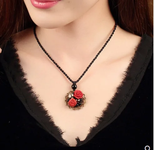 

Ethnic style red cinnabar pendant pendant retro accessories ornaments