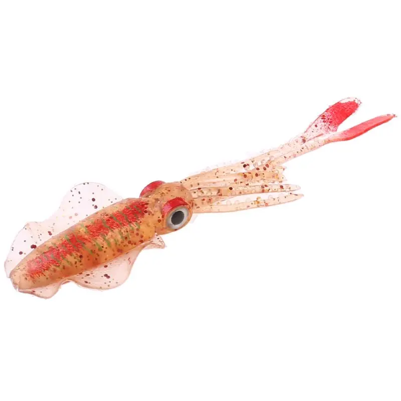 Sea Fishing Bionic Squid Bait with Ear Thin Fin Soft Baits Fish-shaped Fake Lure Fish Bite R66E