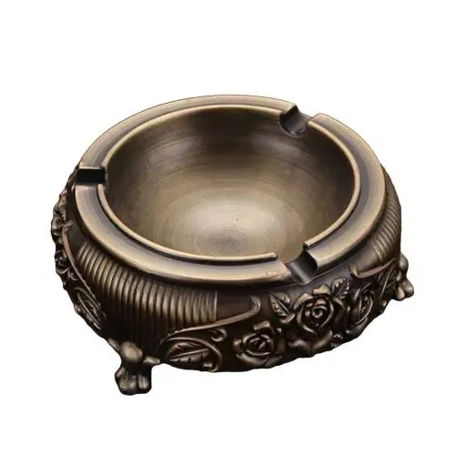 Bronze Винтажная Мини-пепельница высокого качества, пепельница, пепельница, держатель для сигарет, дымный приклад, держатель для офиса, украшения для дома, аксессуары для курения - Цвет: Bronze