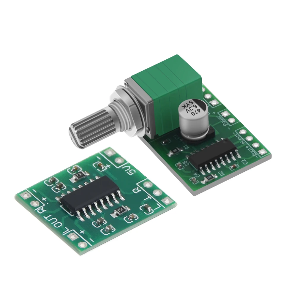 

Mini PAM8403 DC 5V 2 Channel USB Digital Audio Amplifier Board Module 2 * 3W Volume Control with Potentionmeter