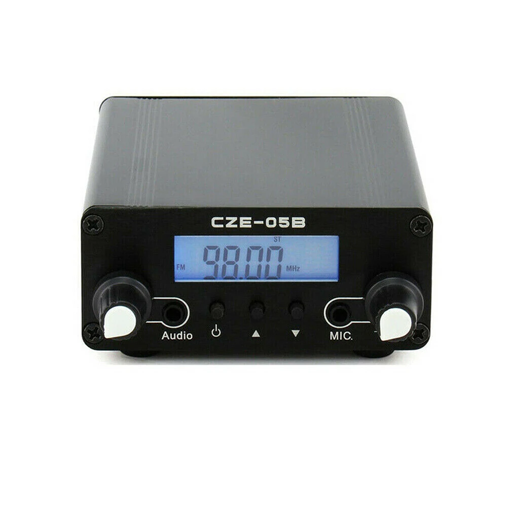 CZE-05B 0 5 W Беспроводной PLL FM антенна ЧМ-передатчика ЖК-дисплей стерео радио 76 МГц ~ 108