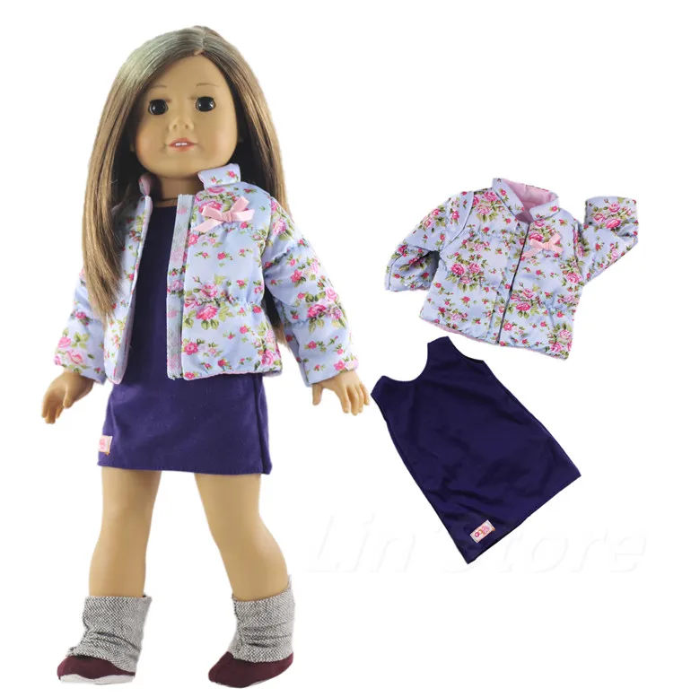 Модная кукольная одежда набор игрушек наряд для 18 &quot американская кукла