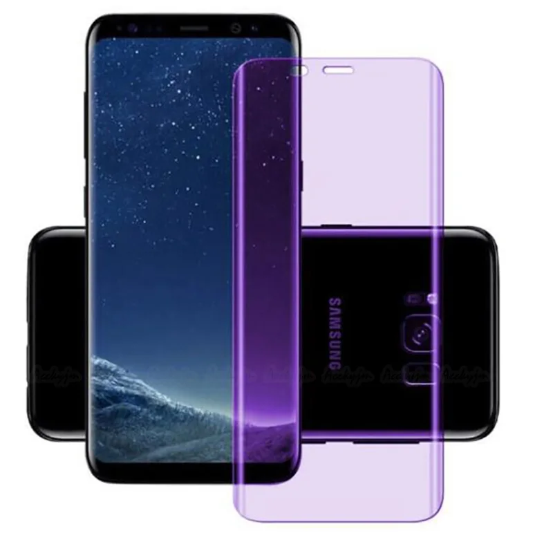 Защитное стекло закаленное для Samsung Galaxy S10 S9 S8 Plus S7 edge Note 10 9 8 3D Full Cover Anti blue|Защитные