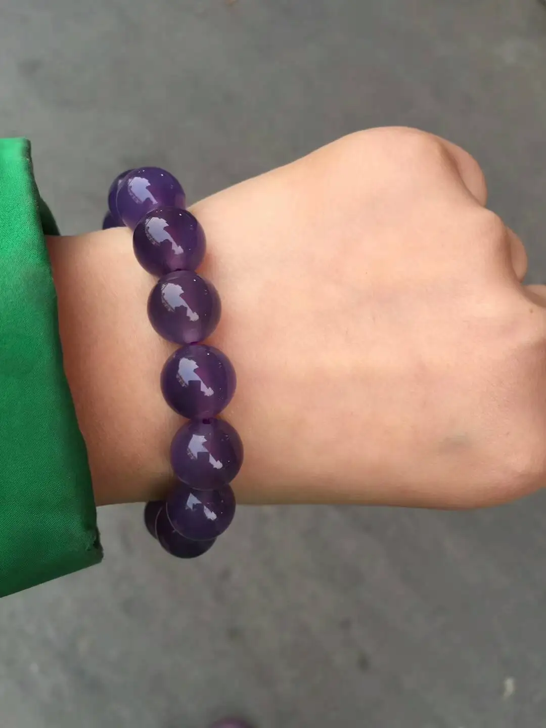 

LETSFUN Fine Jewelry Natural Purple Chalcedony Bracelet Fashion Temperament Gems Accessories Gifts Free Shipping