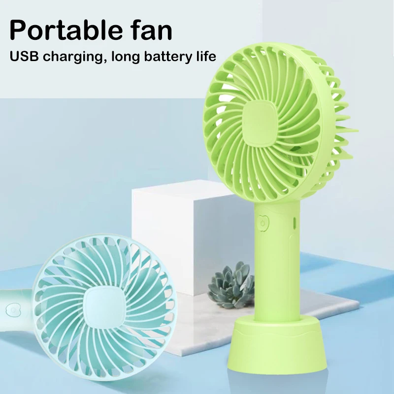 

Usb Rechargeable Handheld Fan Mute Portable Mini Blower for Summer Travel Outdoor DTT88