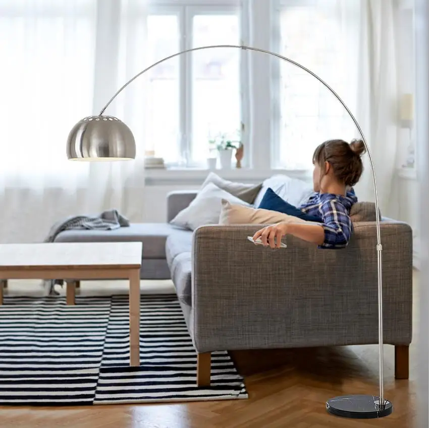 Напольная Лампа из нержавеющей стали лампа для гостиной Скандинавское освещение