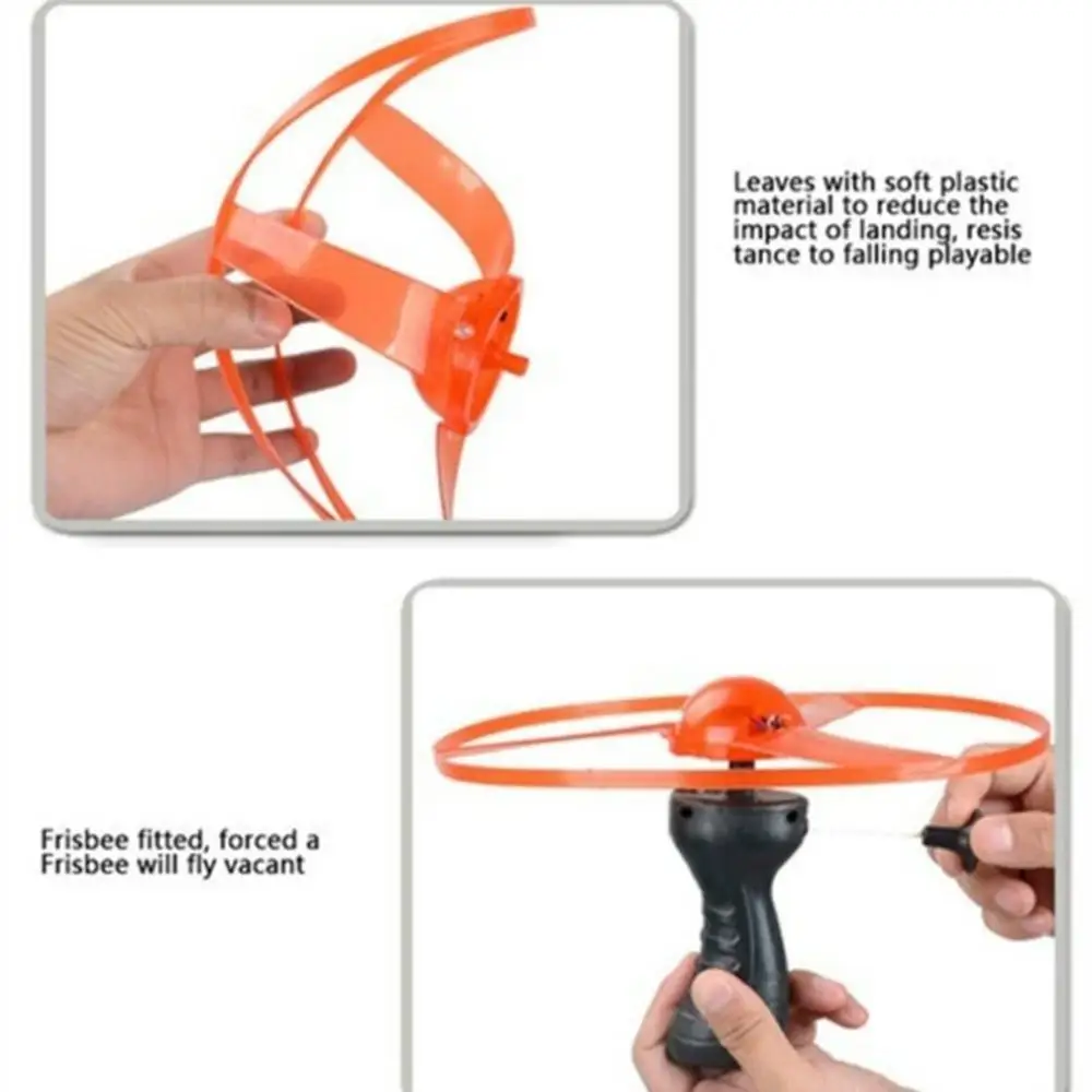 Забавный спиннинг флаер светящийся Летающий НЛО светодиодный светильник Ручка