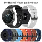 Ремешок спортивный для наручных часов Huawei Watch GT 2 Pro, силиконовый сменный Браслет для Samsung Galaxy Watch 3 45 мм 22 м