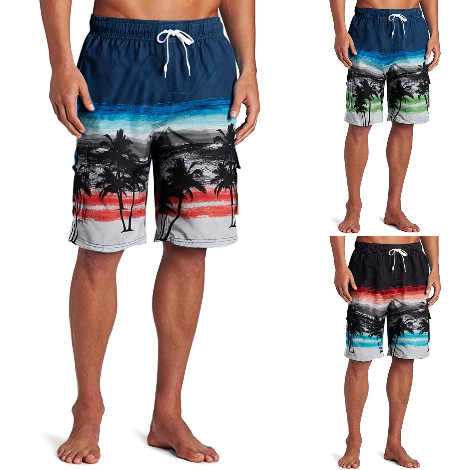 

Beach Shorts Summer Men Swimming Trunks Swimwear Swimsuit Quick Dry Bathing Shorts Beach Pants Trunks Casual Leisure Swimsuit