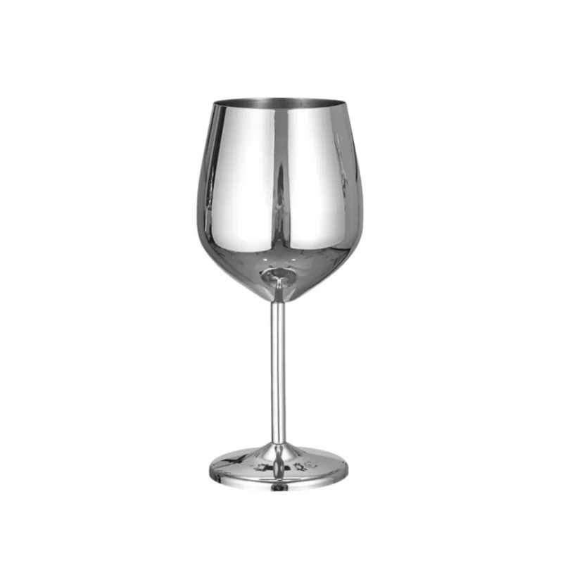 Бокал из металла 3 цвета высокий фут красный винный стеклянный барный инструмент