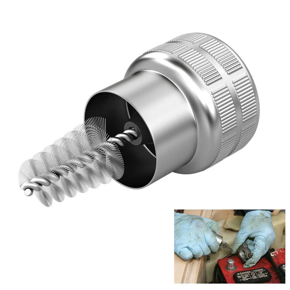 

1pcs Cleaning Brush 79 X 38.5mm (approx) Cable Clean Dirt And Corrosion Terminal
