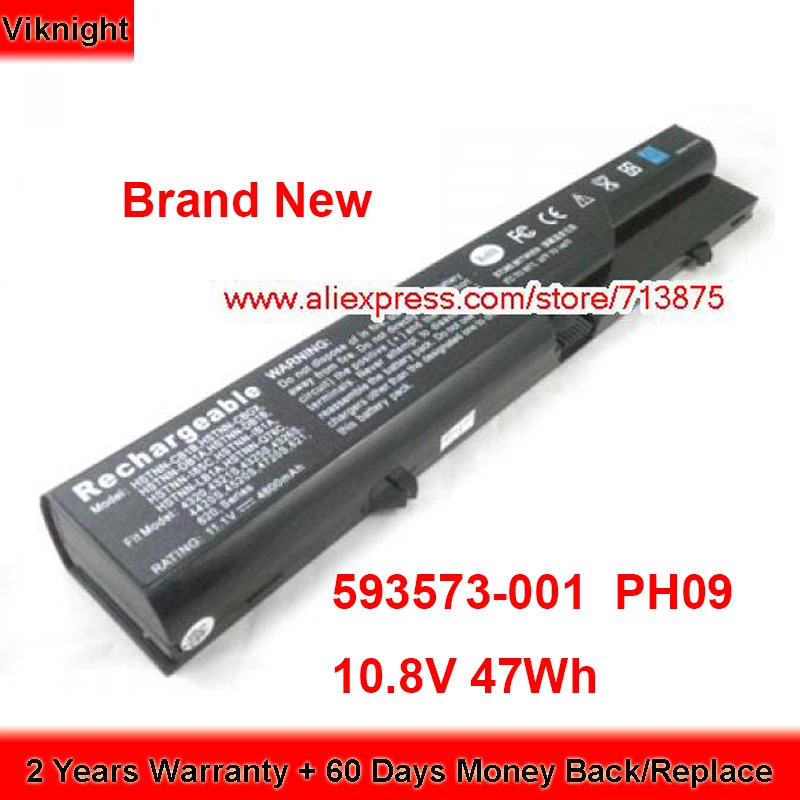 

Brand New PH09 Battery PH06 for Hp ProBook 4320s 4321s 4325s 4420s 4520s 593573-001 587706-761 HSTNN-Q78C 587706-121 10.8V 47Wh