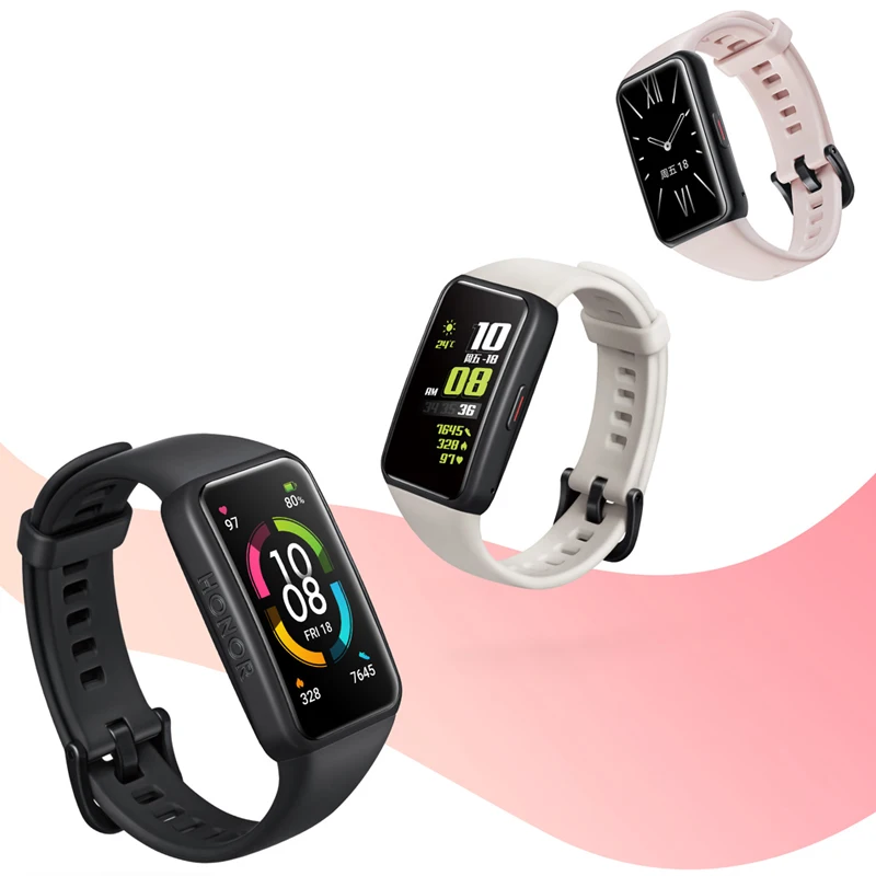 

Honor Band 6 Bracelet Smart Watch Band 1.47 inch AMOLED Touch Screen Heart Rate Monitor Amoled Sleep Nap Stress SmartWatch