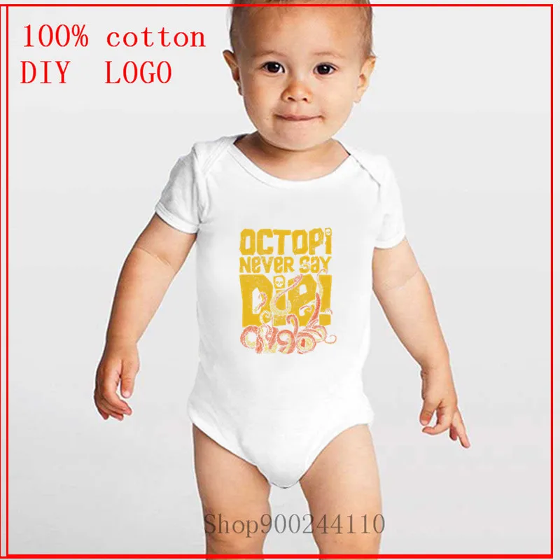 Goonies Never Say Die Dark Designs Bodysuit Baby Newborn One-Pieces Summer Rompers Unisex Jumpsuit Ropa de bebe Sleeve |
