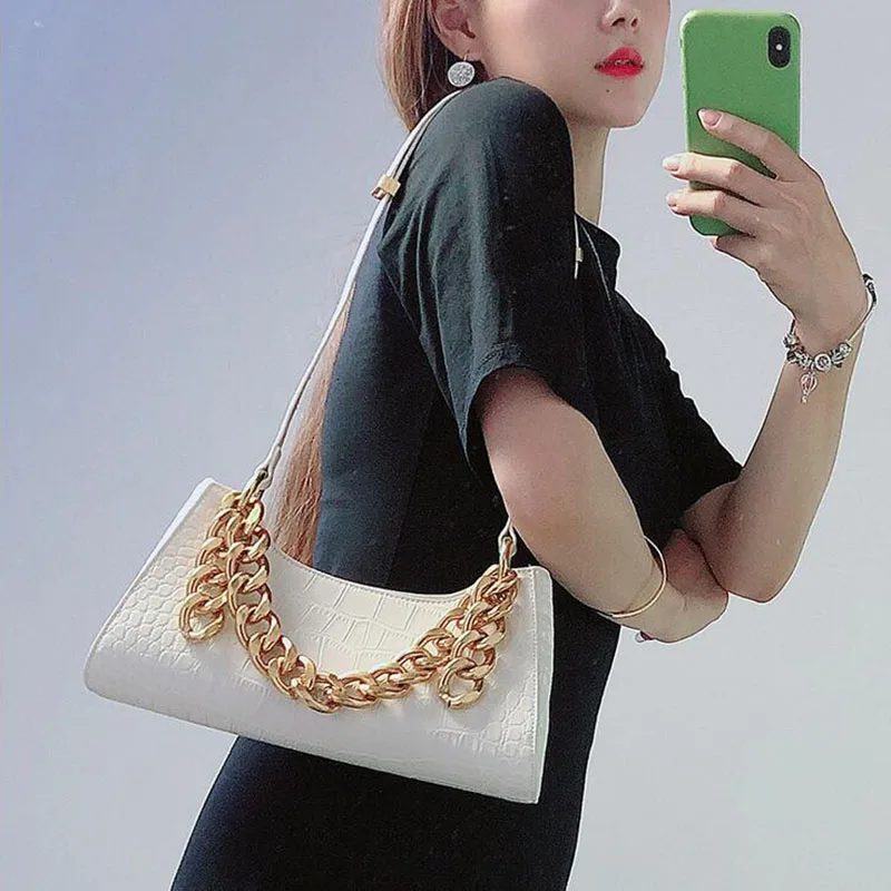 2020 Новая модная сумка для подмышек Сумка лягушка женская на цепочке через плечо