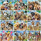 Evershine Алмазная вышивка собаки подарок ручной работы Алмазная мозаика Слон волки картина стразами Алмазная живопись животные декор для дома