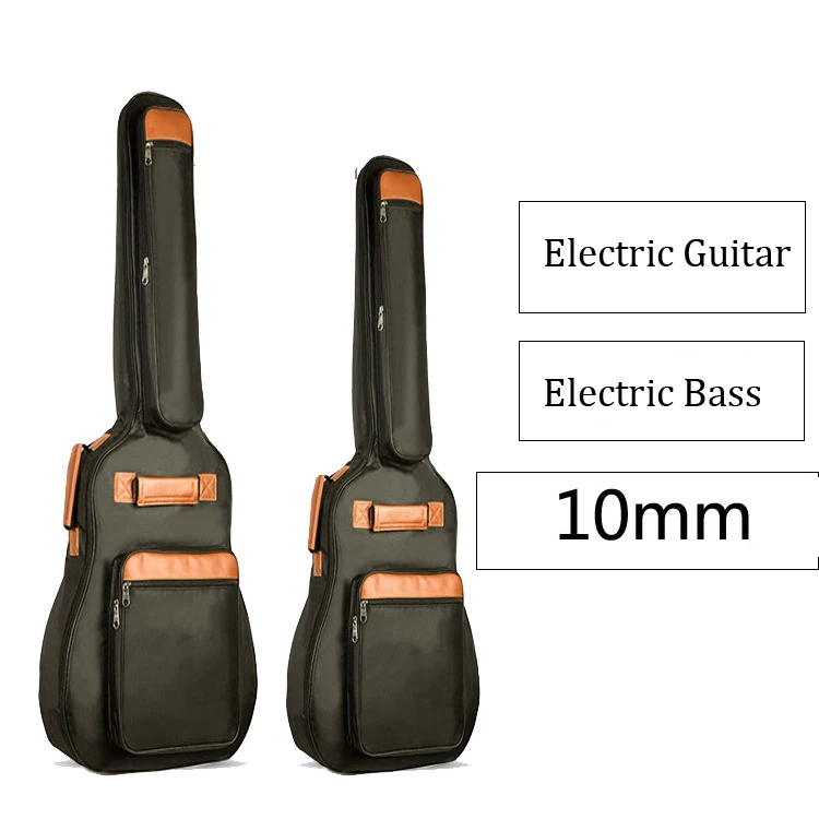 40 / 46 Inch Electric Guitar Bag Waterproof Electric Bass Bag 10mm Thicken Padded Gig Bag Case